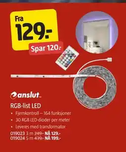 Jula RGB-list LED tilbud