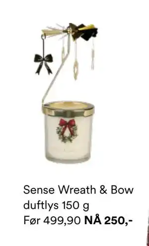 Sense Wreath & Bow duftlys 150 g