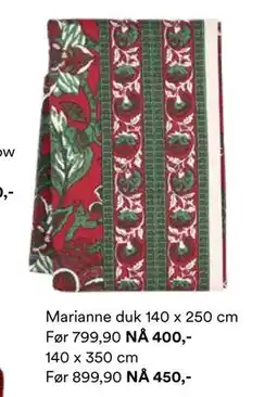 Kid Interiør Marianne duk 140 x 250 cm tilbud