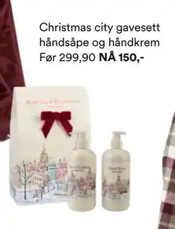 Kid Interiør Christmas city gavesett håndsåpe og håndkrem tilbud