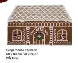 Kid Interiør Gingerhouse dørmatte 50 x 80 cm tilbud
