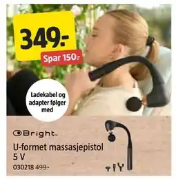 Jula U-formet massasjepistol 5 V tilbud