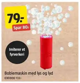 Jula Boblemaskin med lys og lyd tilbud