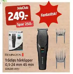 Jula Trådløs hårklipper 0,5-24 mm 45 min, Medlemspris tilbud