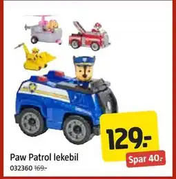 Jula Paw Patrol lekebil tilbud