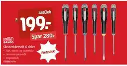 Jula Skrutrekkersett 6 deler, Medlemspris tilbud