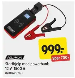 Jula Starthjelp med powerbank 12 V 1500 A tilbud