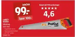 Jula Håndsag 550 mm, Medlemspris tilbud