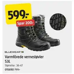 Jula Varmfôrede vernestøvler S3L tilbud