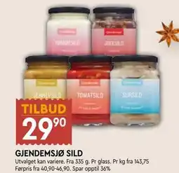 Coop Mega GJENDEMSJØ SILD tilbud