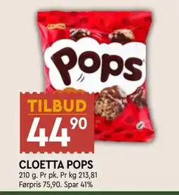Coop Mega CLOETTA POPS tilbud