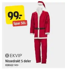 Jula Nissedrakt 5 deler tilbud