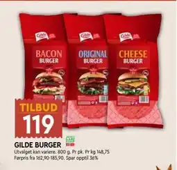 Coop Mega GILDE BURGER tilbud