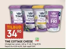 Coop Mega TINE COTTAGE CHEESE tilbud