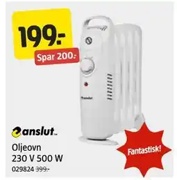 Jula Oljeovn 230 V 500 W tilbud