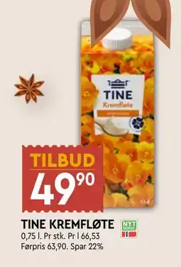 Coop Mega TINE KREMFLØTE tilbud