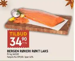 Coop Mega BERGEN RØKERI RØKT LAKS tilbud