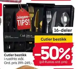 Rusta Cutler bestikk tilbud