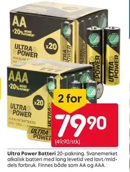 Rusta Ultra Power Batteri tilbud