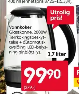 Rusta Vannkoker tilbud