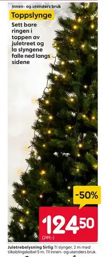 Rusta Juletrebelysning Sirlig tilbud