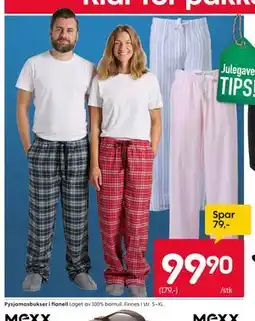 Rusta Pysjamasbukser i flanell tilbud