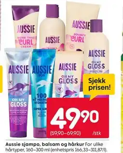 Rusta Aussie sjampo, balsam og hårkur tilbud