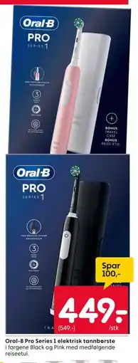 Rusta Oral-B Pro Series 1 elektrisk tannbørste tilbud