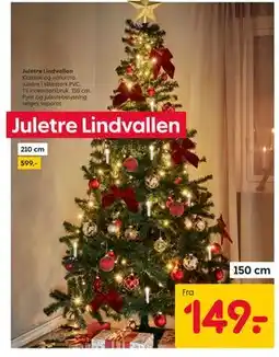 Rusta Juletre Lindvallen tilbud