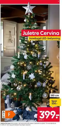 Rusta Juletre Cervina tilbud