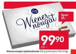 Rusta Wienernougat sjokoladeeske tilbud