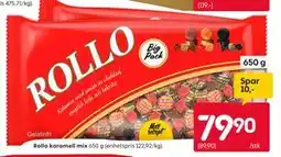 Rusta Rollo karamell mix tilbud