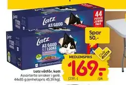 Rusta Latz våtfôr, katt, Medlemspris tilbud