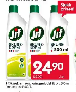 Rusta Jif Skurekrem rengjøringsmiddel tilbud