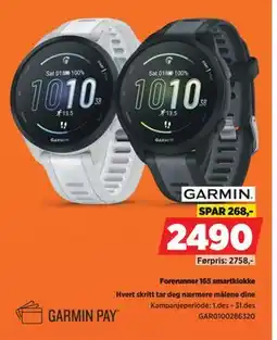 POWER Forerunner 165 smartklokke tilbud