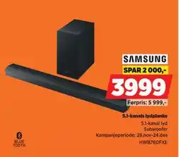 POWER 5.1-kanals lydplanke tilbud