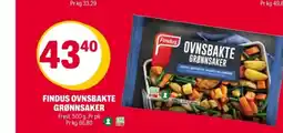 Coop Extra Findus ovnsbakte grønnsaker tilbud
