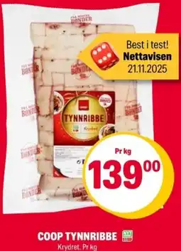 Coop Extra Coop tynnribbe tilbud