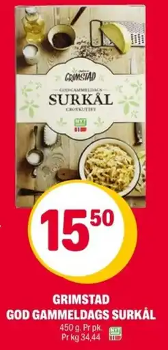 Coop Extra Grimstad god gammeldags surkål tilbud