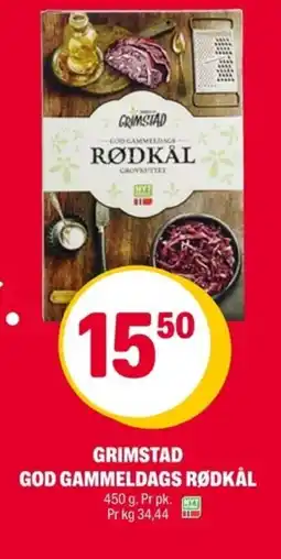 Coop Extra Grimstad god gammeldags rødkål tilbud