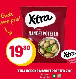 Coop Extra Xtra norske mandelpoteter tilbud