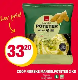 Coop Extra Coop norske mandelpoteter tilbud