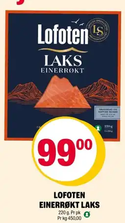 Coop Extra Lofoten einerrøkt laks tilbud