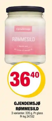 Coop Extra Gjendemsjø rømmesild tilbud