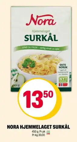 Coop Extra Nora hjemmelaget surkål tilbud