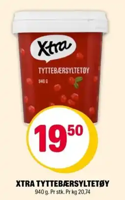 Coop Extra Xtra tyttebærsyltetøy tilbud