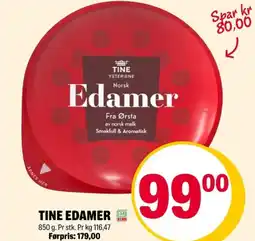 Coop Extra Tine edamer tilbud