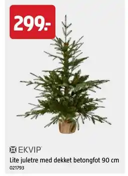 Jula Lite juletre med dekket betongfot 90 cm tilbud