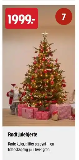 Jula Naturtro juletre med LED-belysning 210 cm tilbud