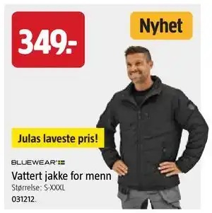 Vattert jakke for menn